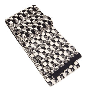 TORY BURCH BLACK SCARF | WOMENS SIZE 184X20